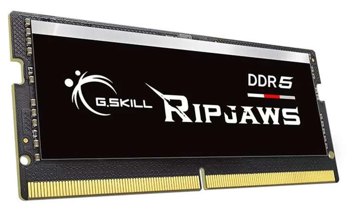 SODIMM DDR5 32GB G.Skill RipJaws, F5-4800S4039A32GX1-RS, DDR5, 32 GB, 1.20V ,SO-DIMM <4800MHz> 39-39-39-40