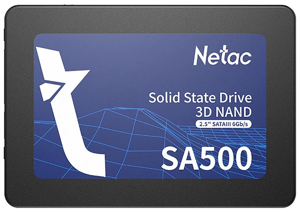 256 GB SSD Netac, NT01SA500-256-S3X, 256GB, SATA, 520/450Мб/с