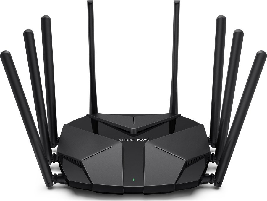 Маршрутизатор беспроводной AX6000 GbE Mercusys MR90X Wi-Fi 6 <Wi-Fi 6 AX6000 Dual Band Wireless Gigabit Router, 4804 Мбит/с 5 GHz 11ax + 1148Mbps 2.4G