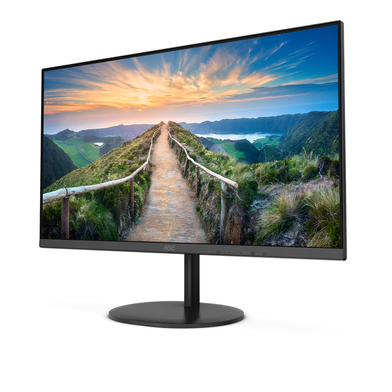 Монитор 23.8" AOC Q24V4EA IPS 2560x1440 75Hz 250кд/м2 4мс 1000:1 20млн:1 HDMI DP Black