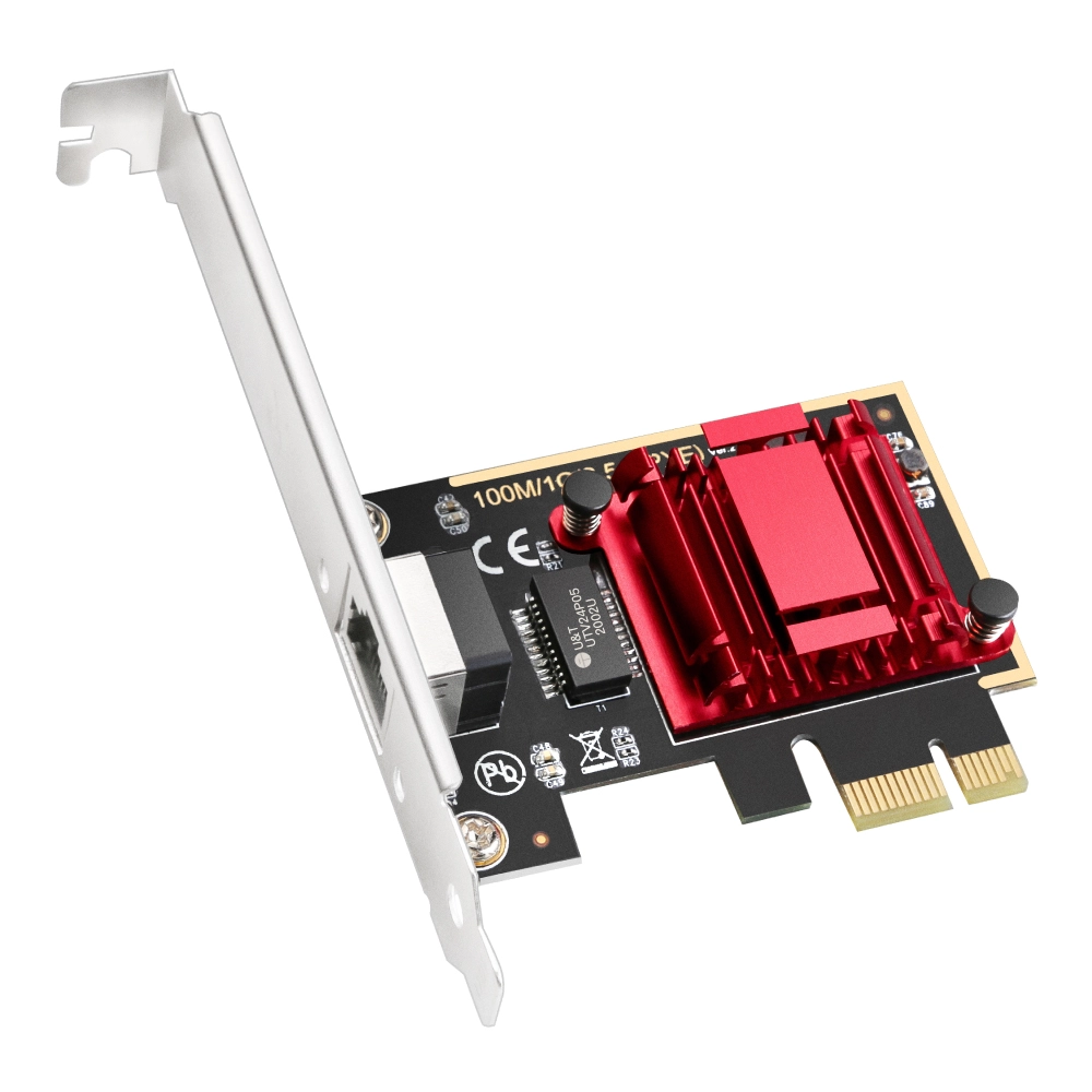 Сетевой адаптер PCI-E CUDY PE25 <2.5Gbps PCI Express Adapter, 2.5G/1000M/100M/10M Auto Adaptive,   I