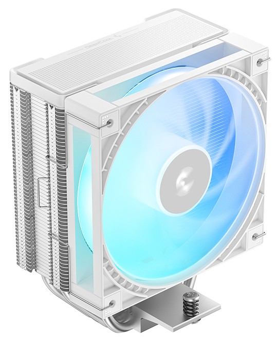 Кулер для процессора, Deepcool, AG400 G2 WH ARGB R-AG400-WHAMMG2-G, Intel1851/1700 и AMD AM5/AM4, 240W, 120мм, 500-2500±10%/об/м, 68.85 CFM, ≤30,93 dB
