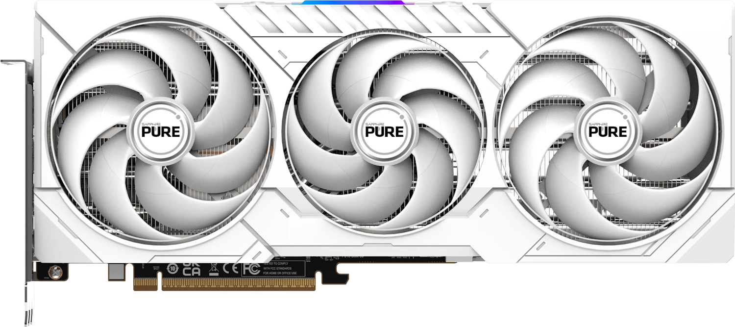 Видеокарта 16 Gb SAPPHIRE PURE AMD RADEON RX 9070 XT GAMING OC 16GB DUAL HDMI / DUAL DP/11348-02-20G
