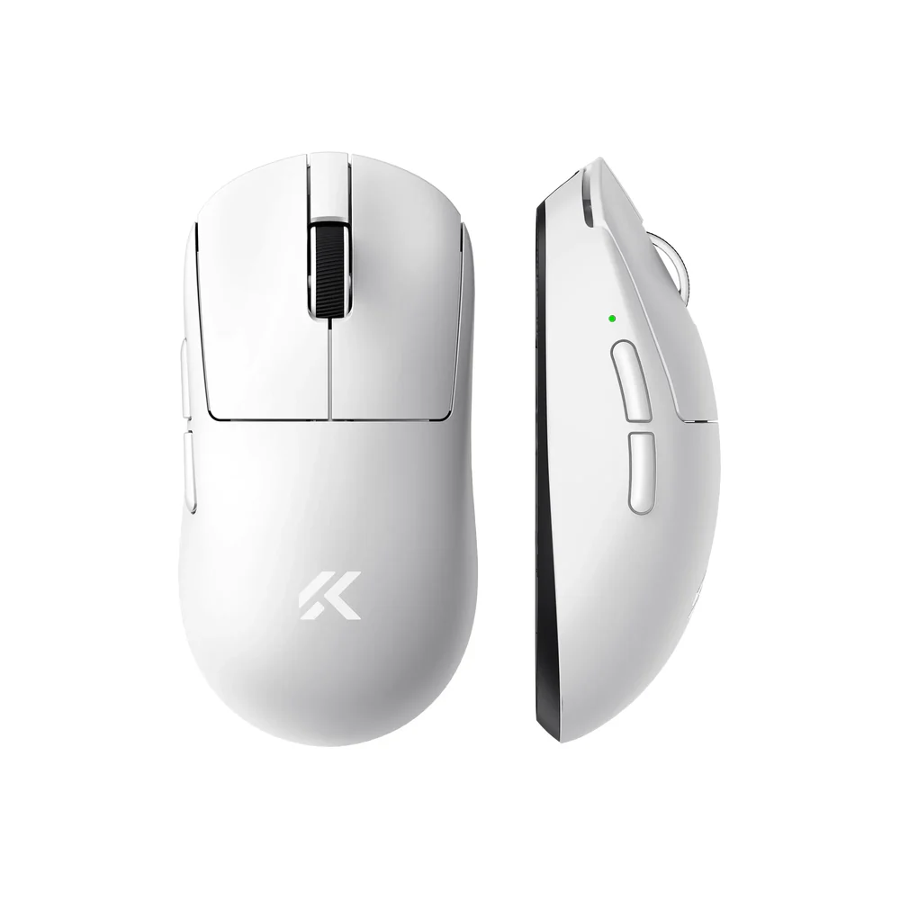Мышь MCHOSE A7 V2 Ultra Plus, White, TTC Gold Switch, 8000Hz, PAW 3950 TI, 2.4G/BT/USB-C, 500mAh