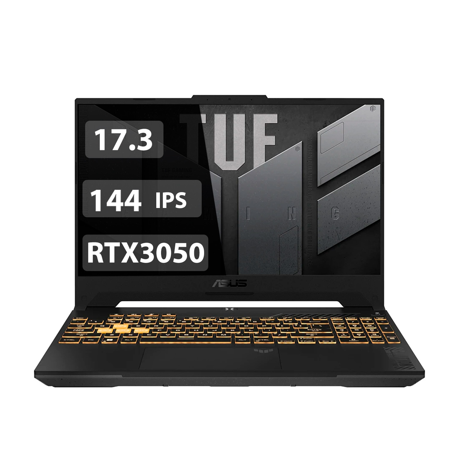 ASUS TUF Gaming F17/ FX707VJ-HX028/ i5-210H/ 32 Gb/ 512 NVMe/ RTX3050 6 Gb/ 17.3" Full HD IPS 144/ Dos/ 90NR0MY5-M00170
