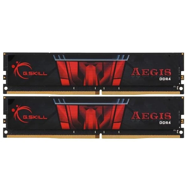 DDR4 G.SkilL 16 Gb Aegis F4-2666C19D-16GIS (Kit 2x8GB), DDR4, 16GB, DIMM <PC4-21300/2666MHz>