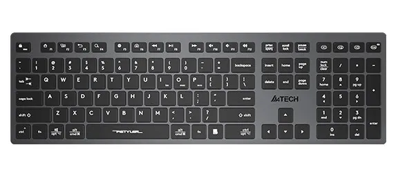 Клавиатура беспроводная A4tech Fstyler FBX50C Grey <USB 2.4GHz, BT, ACC, GREY>