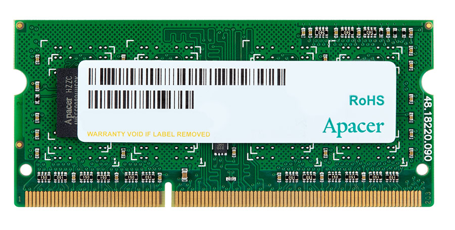 SODIMM DDR3 4 GB <1600MHz> Apacer, DS.04G2K.KAM, CL11 1,5 В