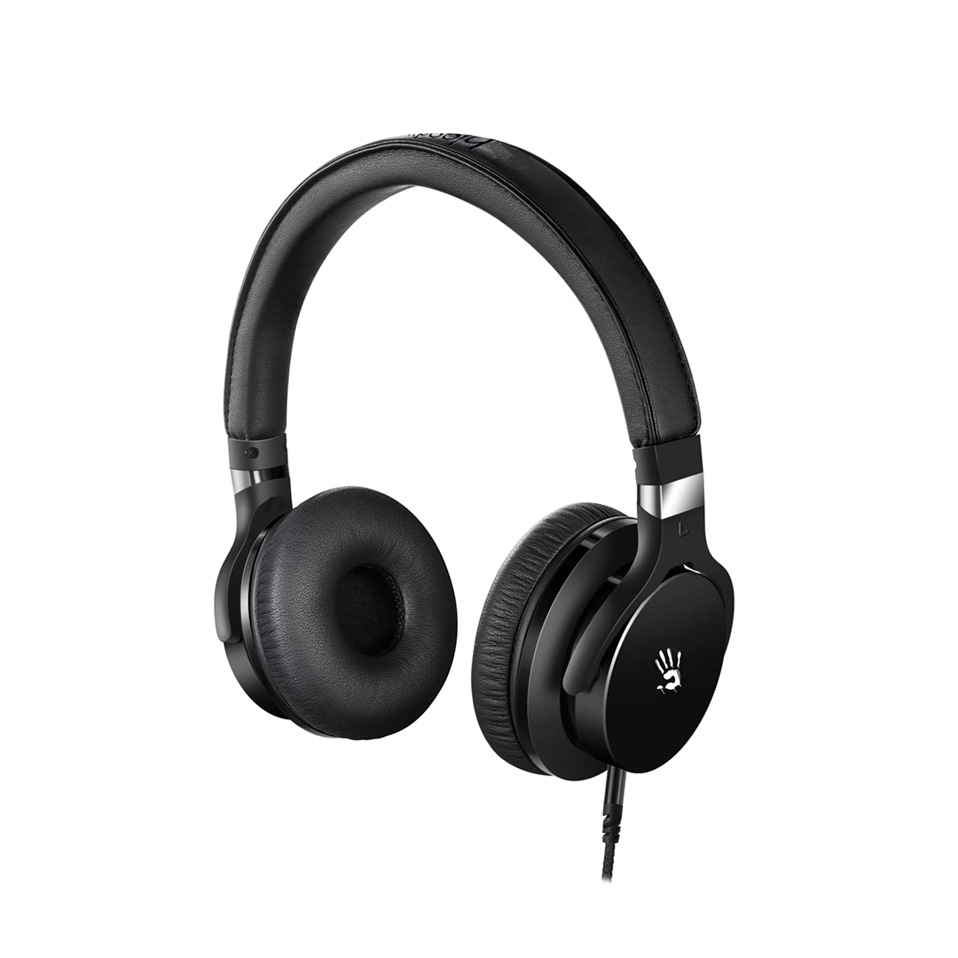 Наушники+микрофон игровые Bloody MOCI M510-Black <10Hz-22kHz, 32 Ohms, 103dB, 1.3m+1m>