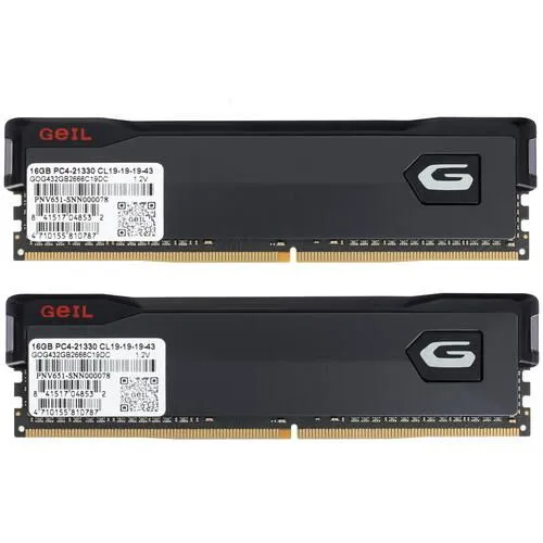 DDR4 Geil 32 Gb Kit (2x16GB) 3200MHz ORION GOG432GB3200C16BDC Titanium Grey DDR4 Geil 32 Gb Kit (2x16GB) 3200MHz ORION GOG432GB3200C16BDC Titanium Grey