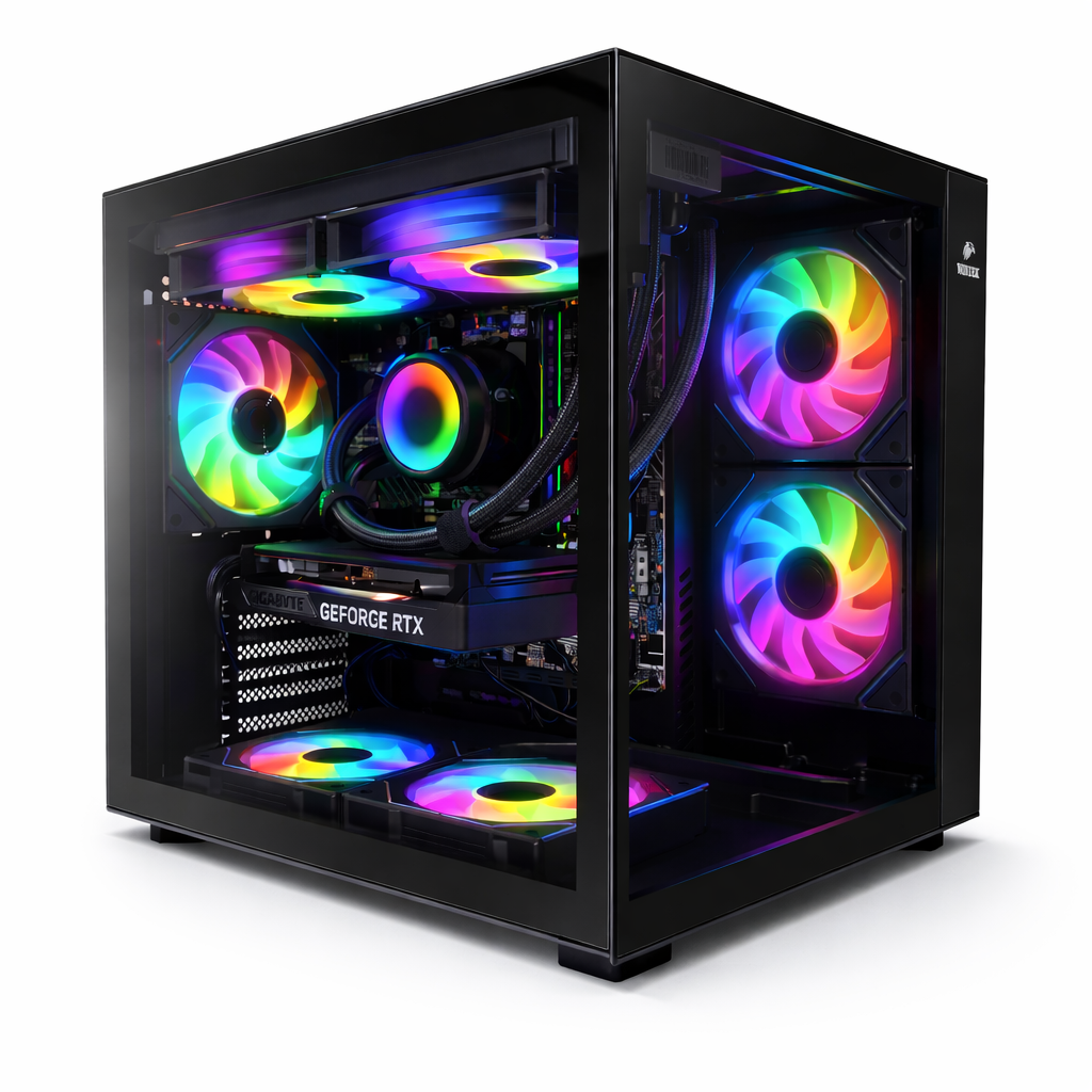 i5-12400F/ ASUS PRIME H610M/ Вод,охл L24 BK ARGB/ 16 + 16 GB/ 512 NVMe/ RTX5050 8 Gb Gigabyte/ Cube Pro V909-B TG/ PS-600BS