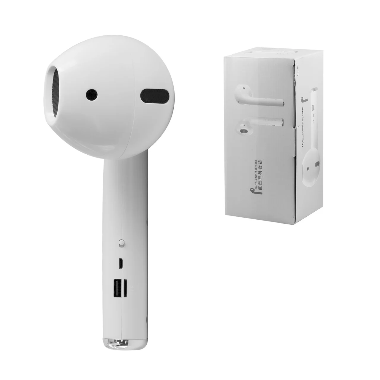 Колонки 2.0 SW MK-101 `Airpods`, белая