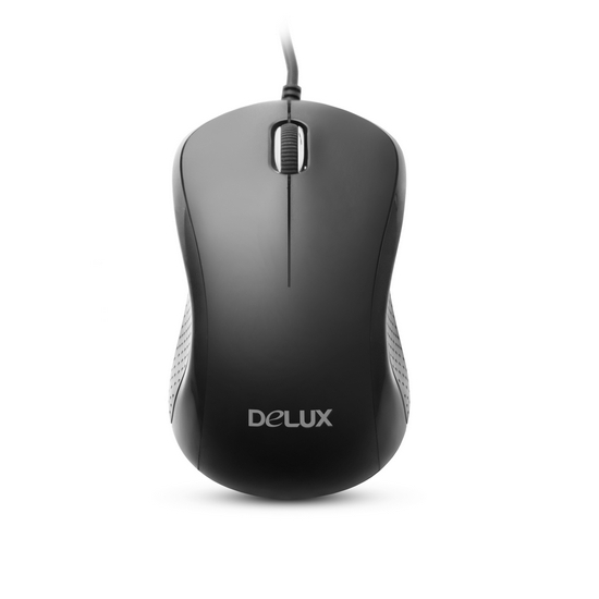 Мышь, Delux, DLM-391OUB, 3D, Оптическая 800dpi, USB, Чёрный