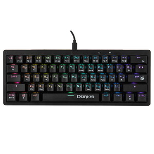 Клавиатура игровая механическая Defender Deimos GK-303 RU,RGB черный
