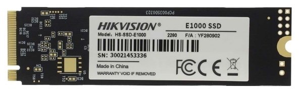 1 000 GB SSD M.2 PCIe Hikvision HS-SSD-E1000/1024G , 1 TB ,PCIe 3.0 x4, NVMe 1.3