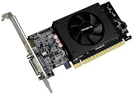 Видеокарта Gigabyte 2 Gb GT710 GV-N710D5-2GL,DVI/HDMI, GDDR5/64bit