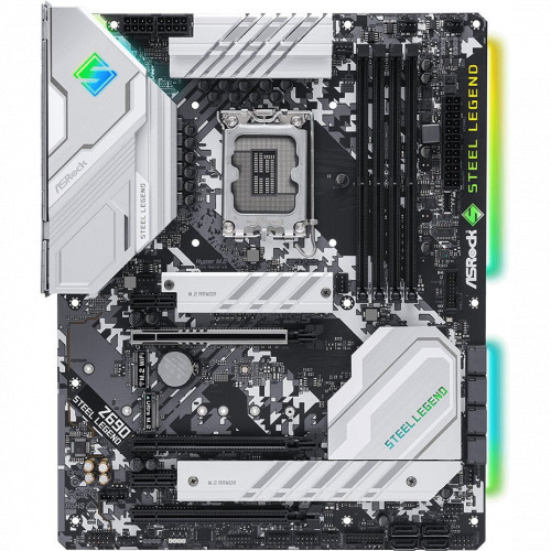 Мат.плата ASRock Z690 STEEL LEGEND LGA1700 4xDDR4 8xSATA RAID 3xM.2 HDMI DP ATX