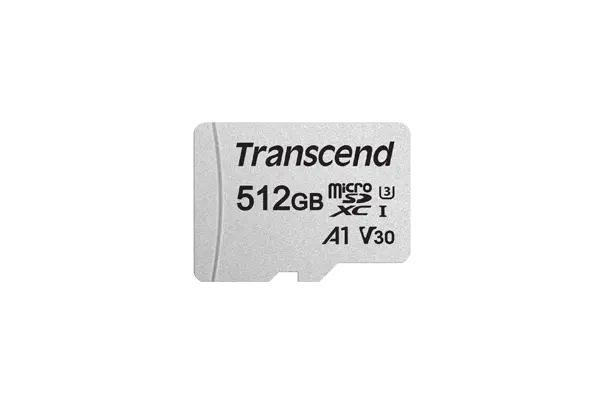 Карта памяти MicroSD 512GB Class 10 U3 A1 Transcend TS512GUSD300S-A