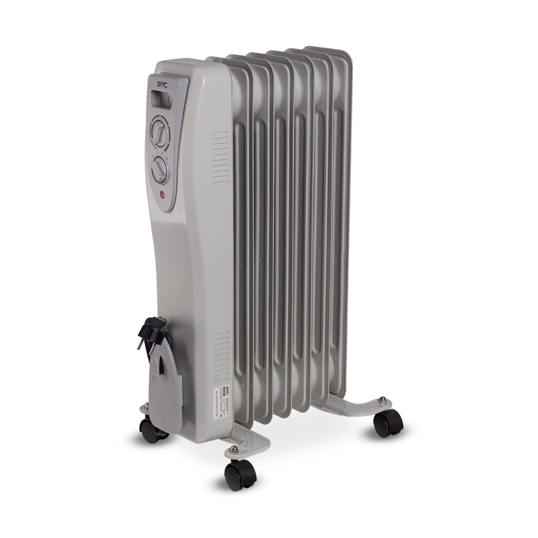 Масляный обогреватель, SVC, OH-1500-7, Мощность 1500Вт, Площадь обогрева: до 15м2, 7 секций, 3 режим