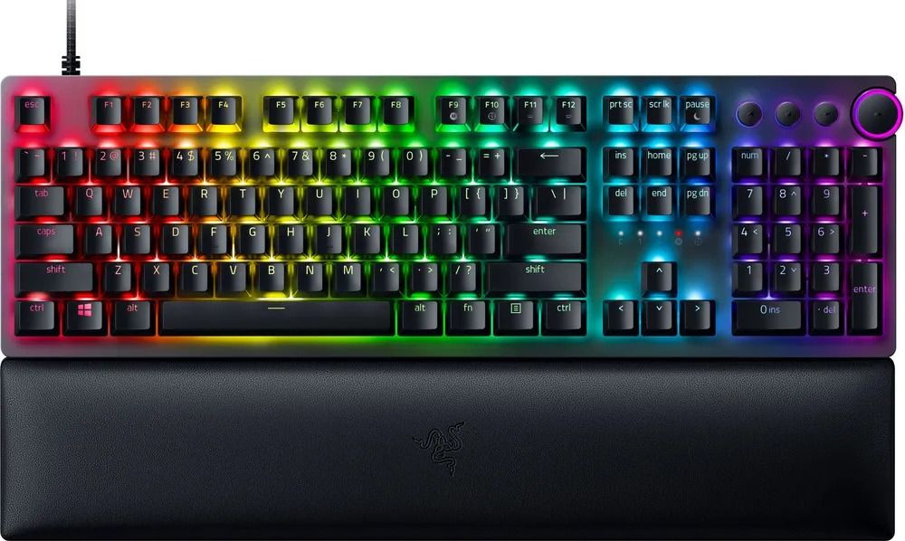 Клавиатура Razer, Huntsman V2, RZ03-03610800-R3R1, Игровая, Аналоговые оптические переключатели Raze