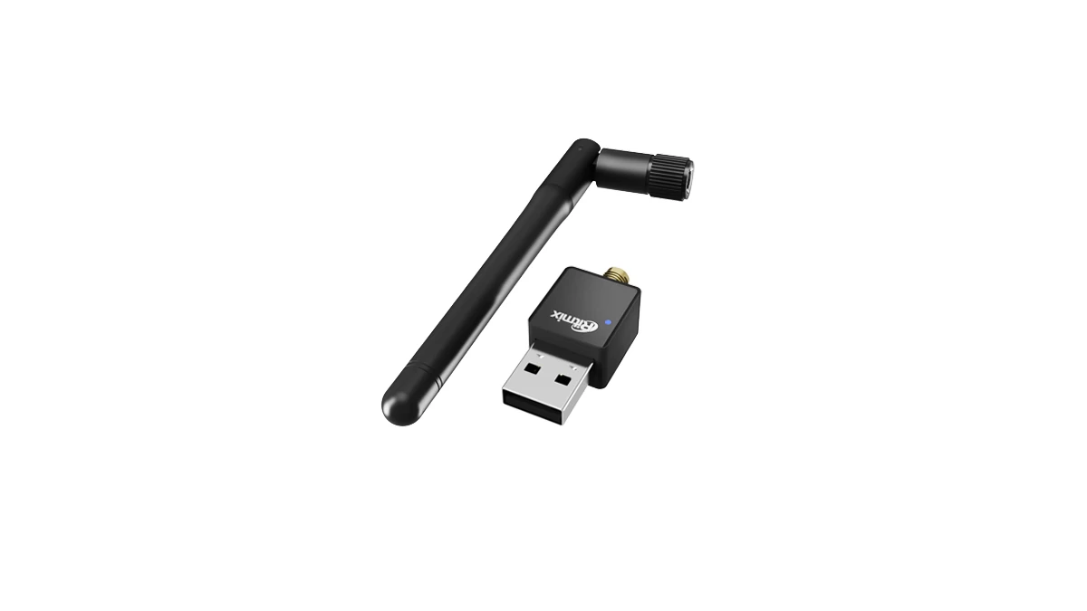 Беспроводной сетевой адаптер Ritmix RWA-220, Черный ,Wireless LAN USB adapter, WiFi 4 (150M), RTL8188, USB, black, 1 ext ant.