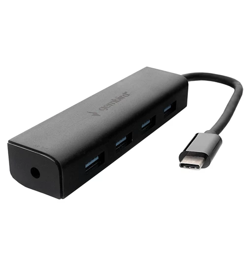 Расширитель USB Gembird  UHB-C201 ,Hub 4 port, Type-C, USB 2.0, black