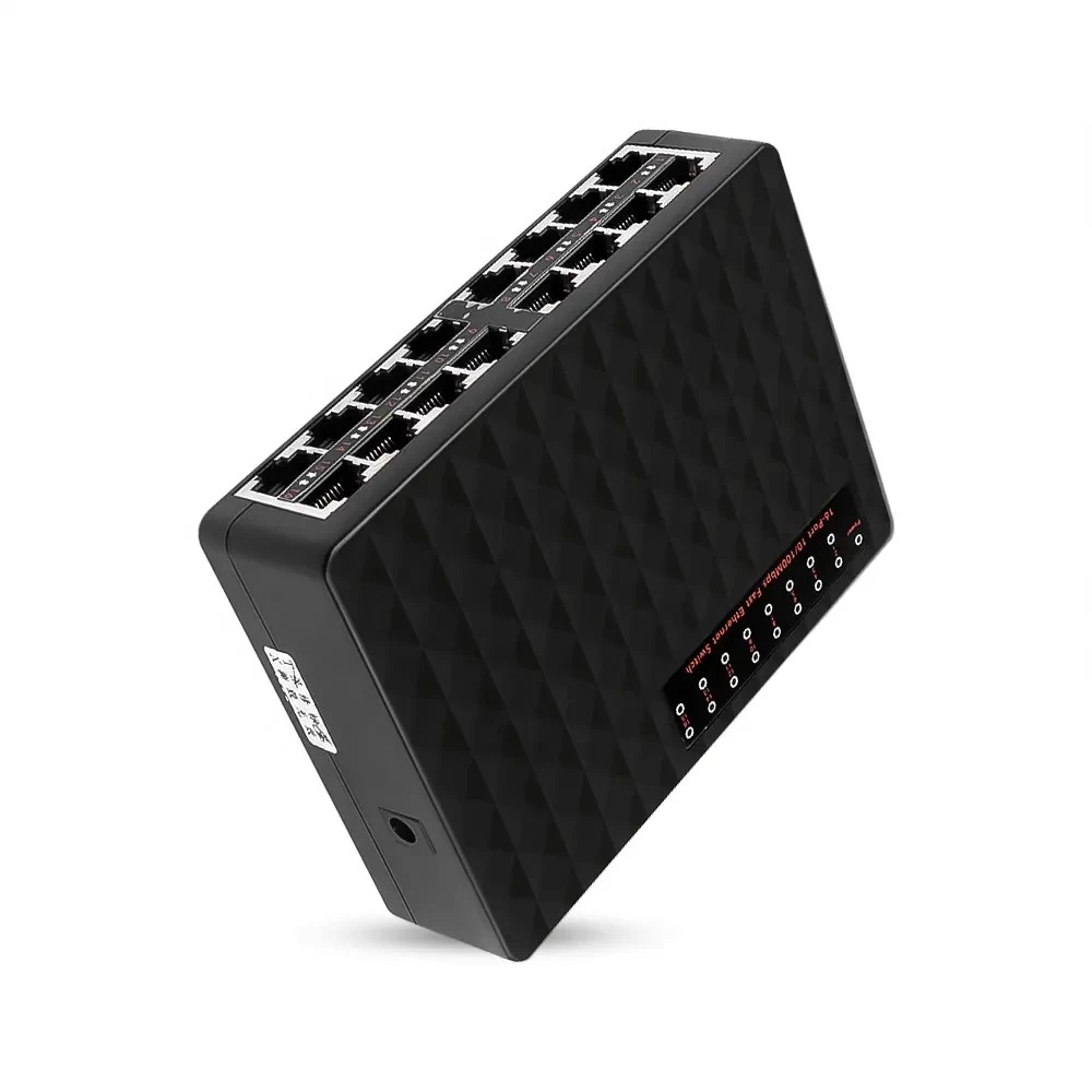 Сетевой коммутатор 16-порт, 10/100Mbps TXE159, чёрный