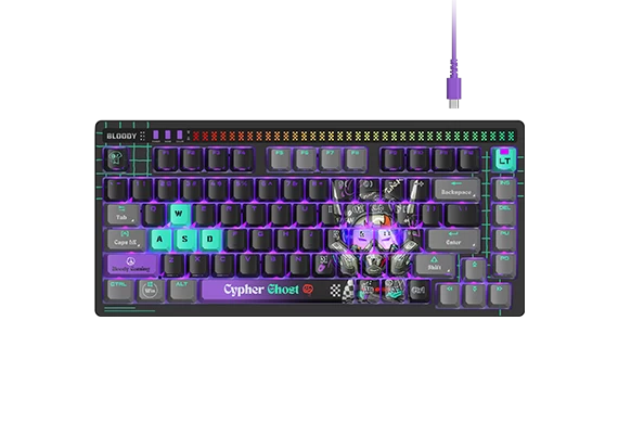 Клавиатура игровая Bloody AT75 Cypher Ghost SAVAGE