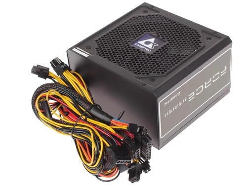 Блок питания Chieftec Force CPS-450S, 450W, ATX, 80+ Bronze, non-Modular, 24pin, 4 x SATA, 2 x Molex, 6pin PCIe x 1, 8pin EPS(4+4) x 1, Вентилятор 12с