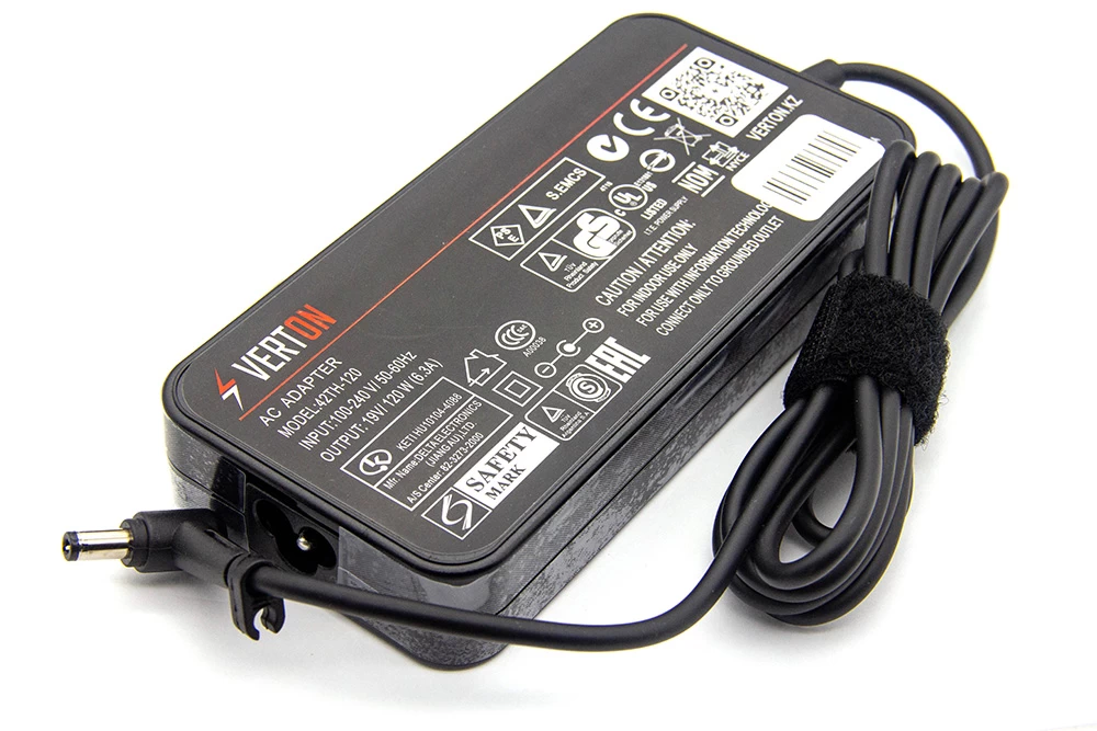 зарядное устройство для Toshiba, 19 В/ 120 Вт (6.3 А), 5.5/2.5 мм, Slim, Verton 31485