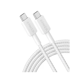 Интерфейсный кабель, Anker, 322 (A81F5G21), USB-C to USB-C,1М, Белый