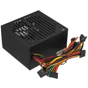 Блок питания Aerocool, VX PLUS Stealth 350, 350W, ATX, None-PFC, 20+4pin, 4+4pin, 2*Sata, 2*Molex, 1*FDD, Вентилятор 12 см, Кабель питания, Чёрный