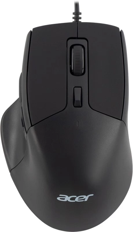Мышь Acer OMW130, USB, Черный ,Mouse Optical 3600 dpi, 6 button, 1.5m cable, black