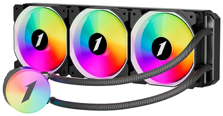 Система водяного охлаждения процессора 1STPLAYER, TS2 360 BLACK, 3pin + ARGB, 4pin + ARGB, 2500 об/м