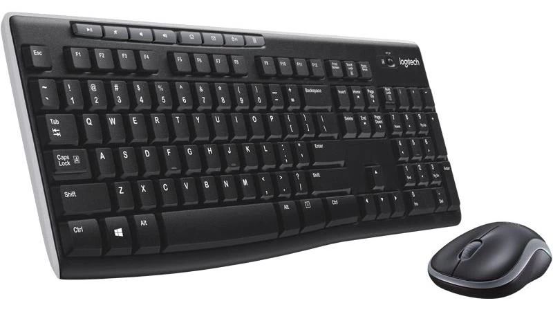 Клавиатура и мышь, USB, Logitech MK270, Черный ,KeyBoard + mouse, wireless, 8 hotkeys, 2AAA/1AA, (920-004518)