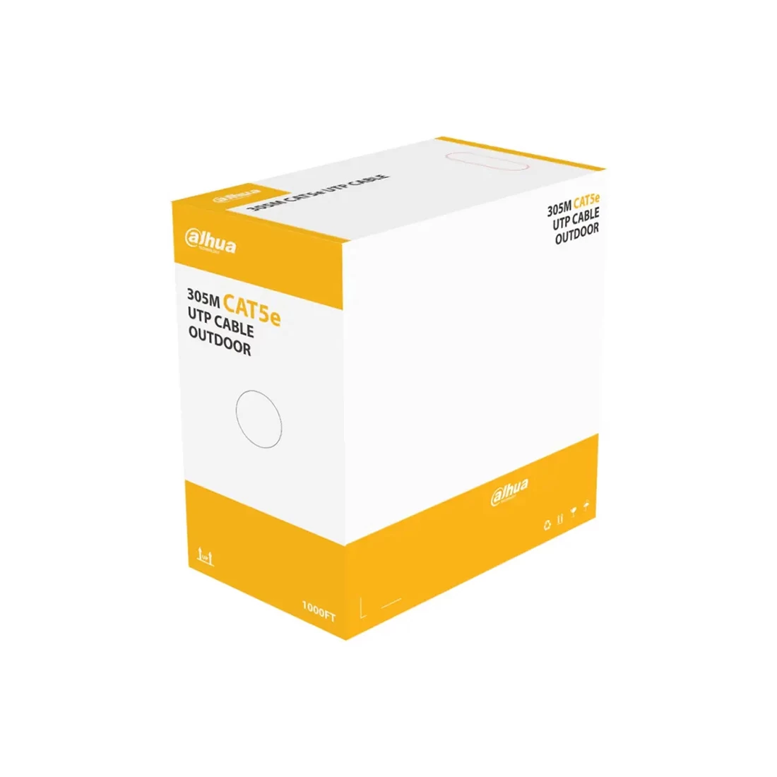 Кабель сетевой, Dahua, DH-PFM920-5EU, Cat.5e, UTP, 4x2x1/0.5мм, PE, 305 м/б