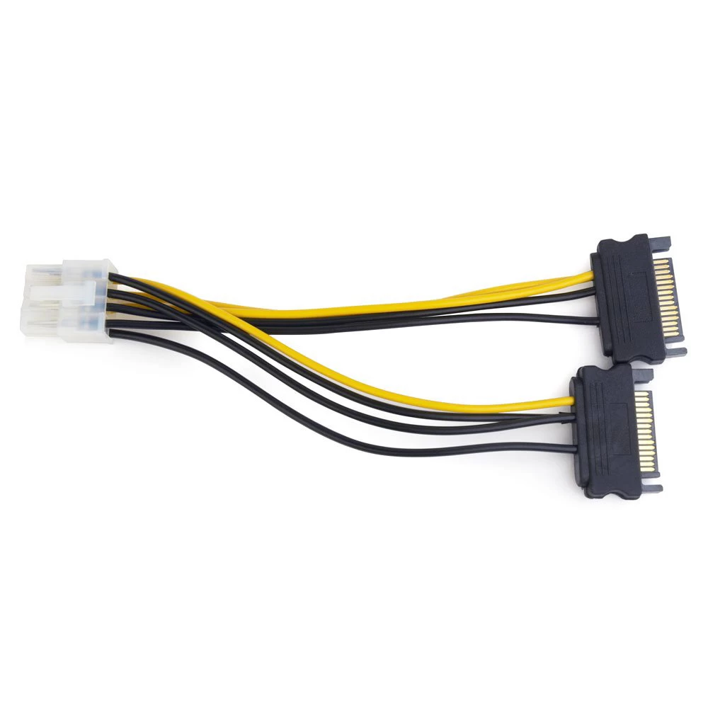 Кабель питания Cablexpert CC-PSU-83 ,Cable converter for power supply 2 x SATA power -> 8 pin