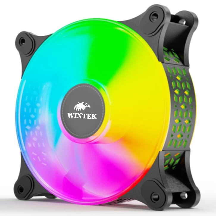 Вентилятор для корпуса Wintek 1492, 14 см, 3 pin ARGB + 4 pin PWM, NORMAL, White Вентилятор для корпуса Wintek 1492, 14 см, 3 pin ARGB + 4 pin PWM, NORMAL, White