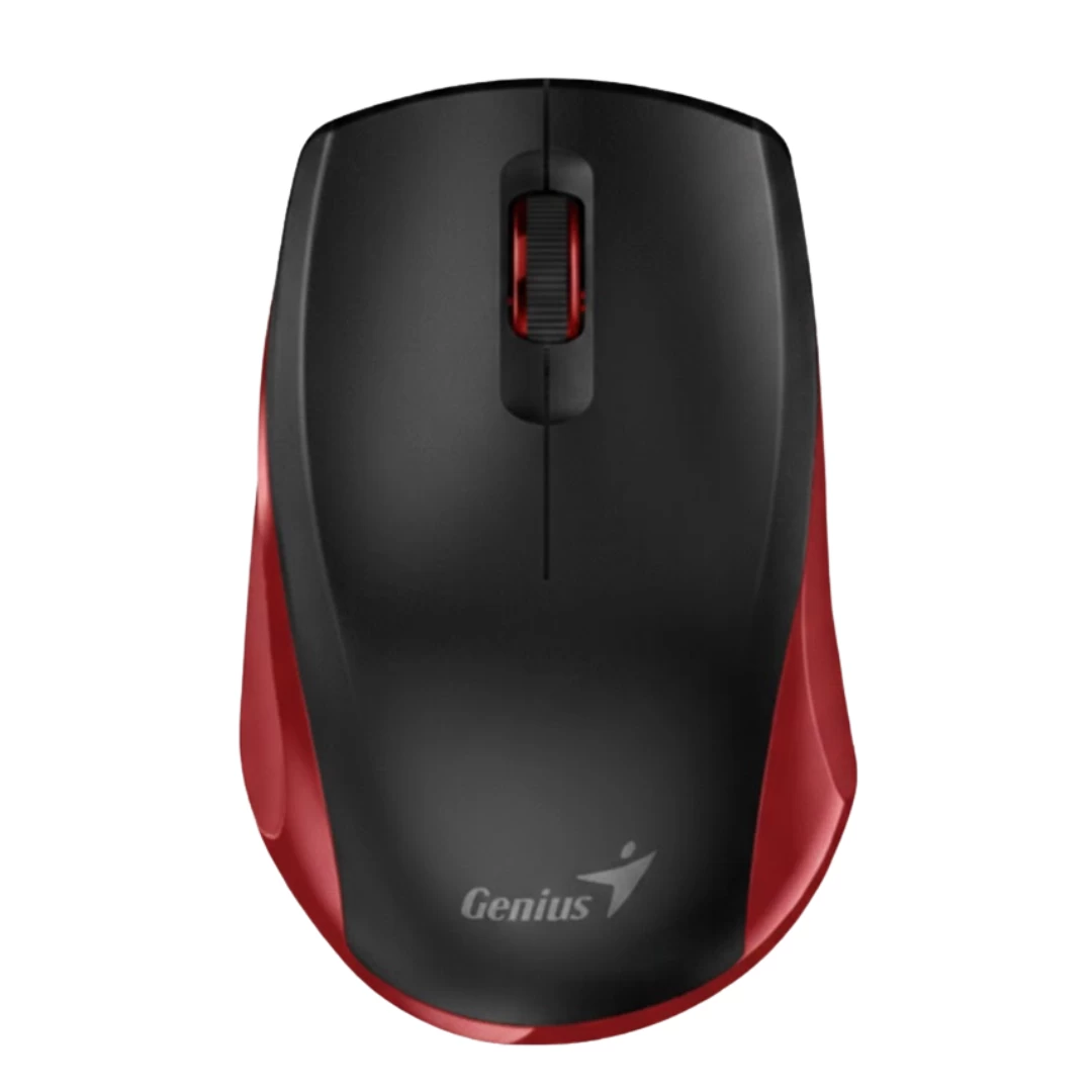 Мышь, Genius, NX-8006S, 3D, КРАСНО-ЧЕРНАЯ, 1600dpi, Беcпроводная 2.4ГГц, 1x AA, Черный