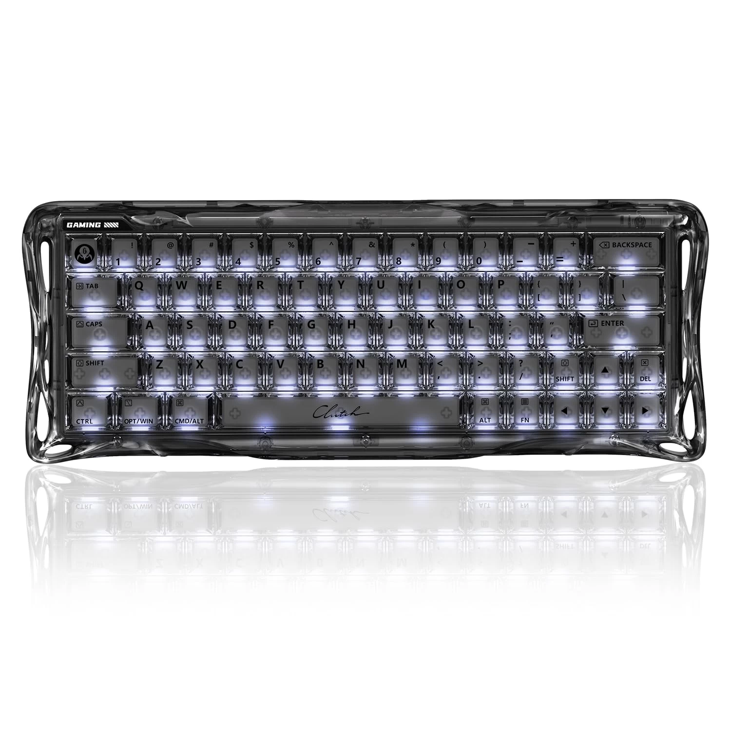 Клавиатура GravaStar Mercury V60, Onyx Crystal, Magnetic Switch, 64 keys EN, USB cable/ GS V60_XTAL_NBK