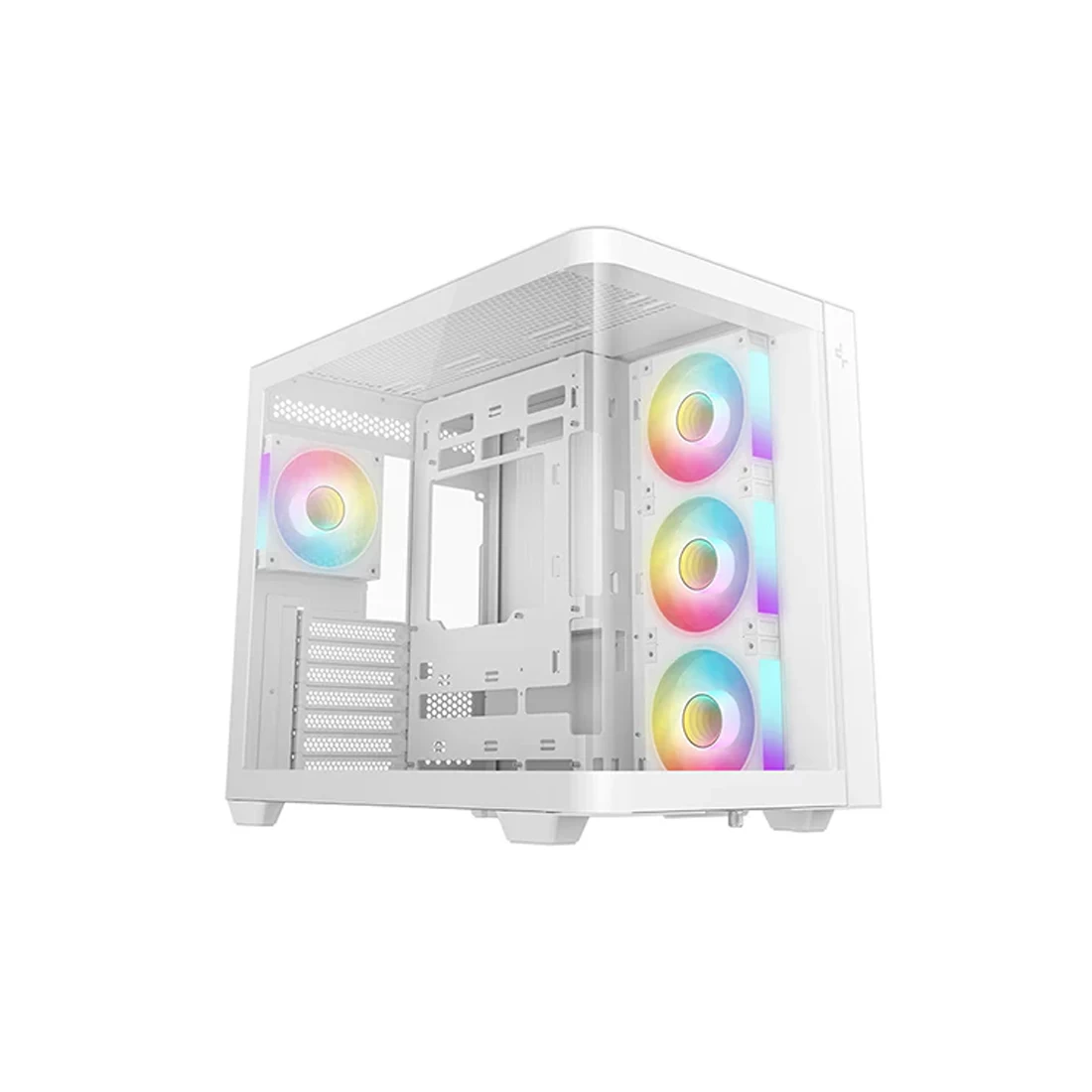 Кейс, Deepcool, CG530U 4F WH R-CG530U-WHAGA4-G, ATX/Micro ATX/Mini-ITX, USB Tyoe-C/3.0*2, Audio+Mic, 4*120mm ARGB, Высота процессорного кулера до 160м