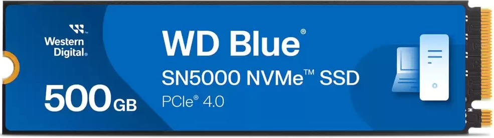500 GB SSD WD BLUE SN5000 M.2 2280 NVMe 4.0 R5000MB/s W4000MB/s WDS500G4B0E