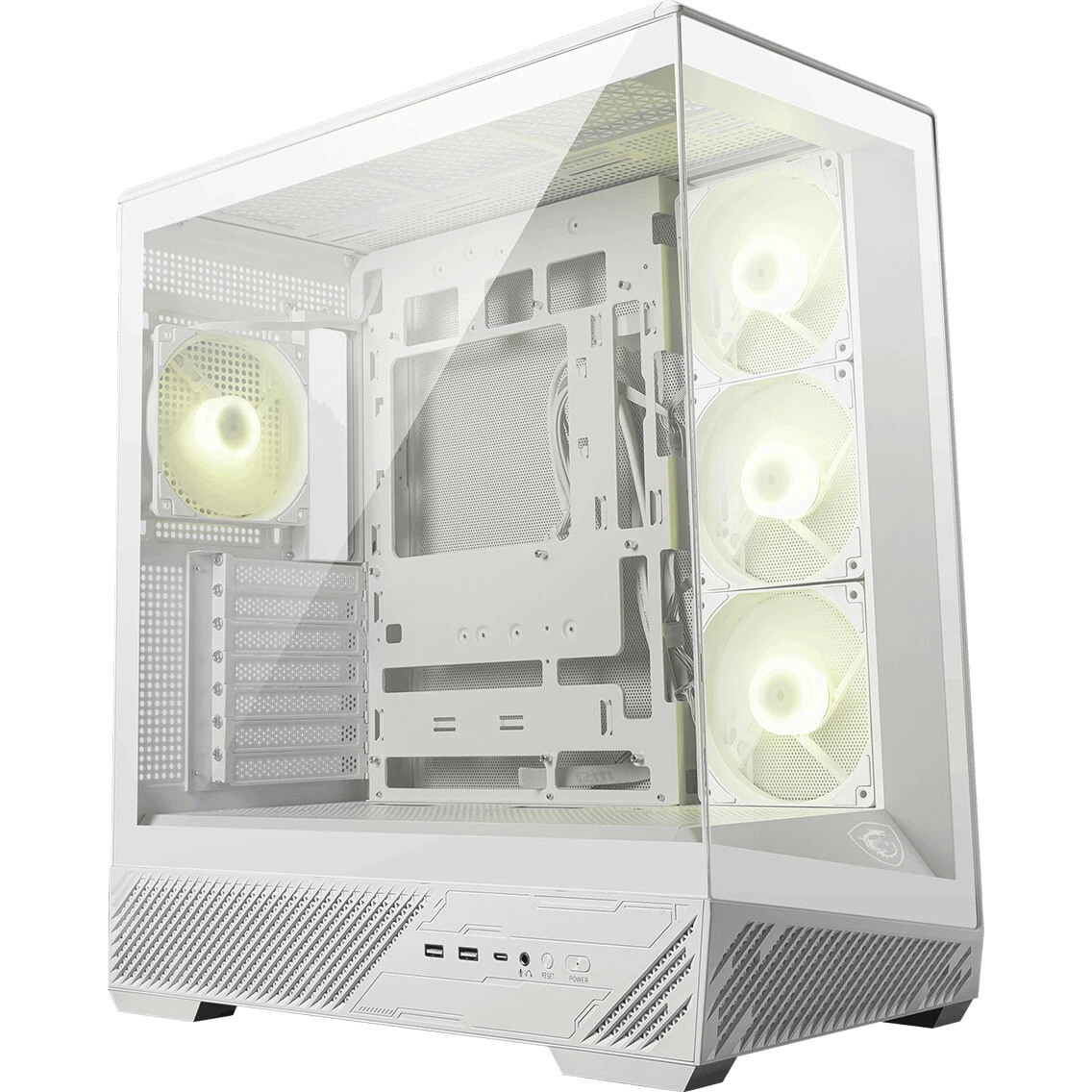 Компьютерный корпус MSI MAG PANO 130R PZ WHITE ATX/mATX/ITX, Back-connect:ATX/mATX Type-C Белый