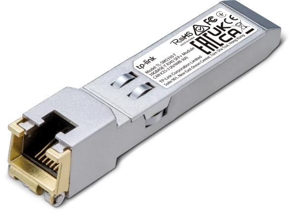RJ45 транссивер 10GbE SFP+ OMADA SM5310-T <10GBASE-T SFP модуль, 100BASE-TX / 1000BASE-T/ 2.5GBASE-T/ 5GBASE-T: неэкранированная витая пара категори