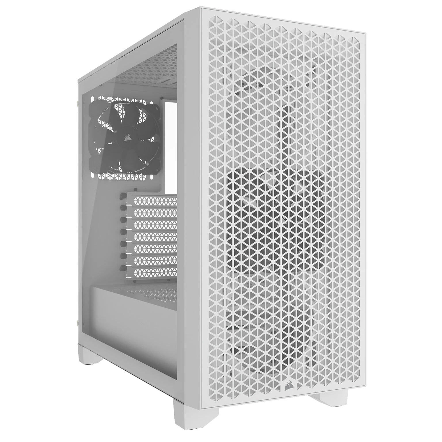 Корпус Corsair 3000D Tempered Glass Mid-Tower, White/CC-9011252-WW 