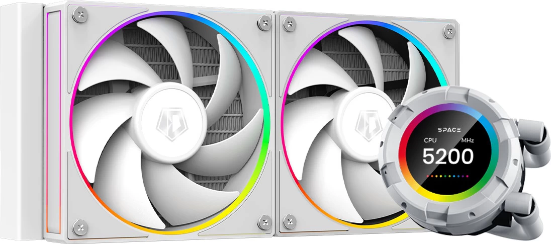 Водяное охлаждение для процессора ID-COOLING SL240 WHITE Водяное охлаждение для процессора ID-COOLING SL240 WHITE