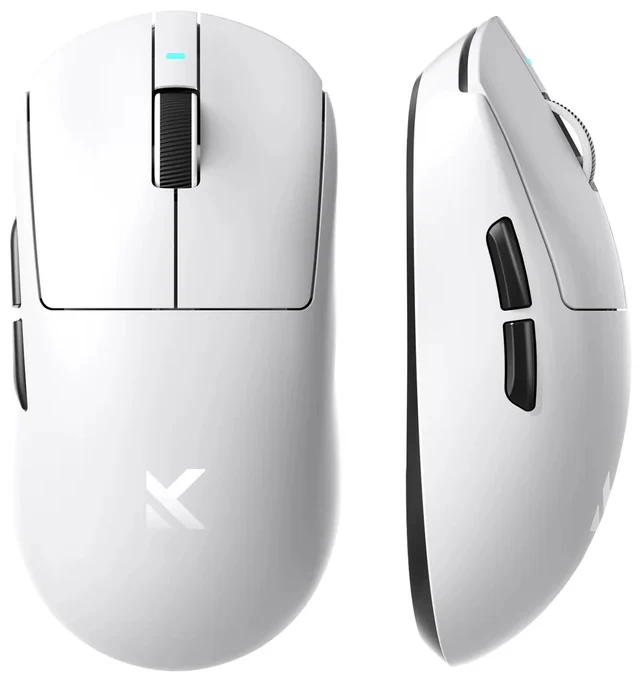 Мышь MCHOSE A7 V3 Ultra+ White/ сенсор PAW3950 TI/ 50 000 DPI/  8000 Гц/ док-станция + RGB подсветка 