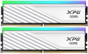 DDR5 ADATA 32 Gb KIT 16GBx2 6400MHz A-Data Lancer Blade RGB [AX5U6400C3216G-DTLABRWH] White CL32