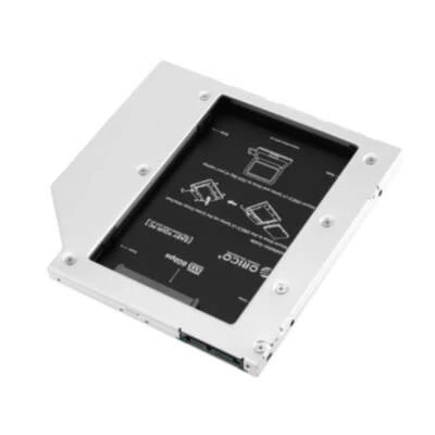 Переходник SSD(SATA) в привод н/б `ORICO` L127SS-V1-BK, 12.7мм, алюминий