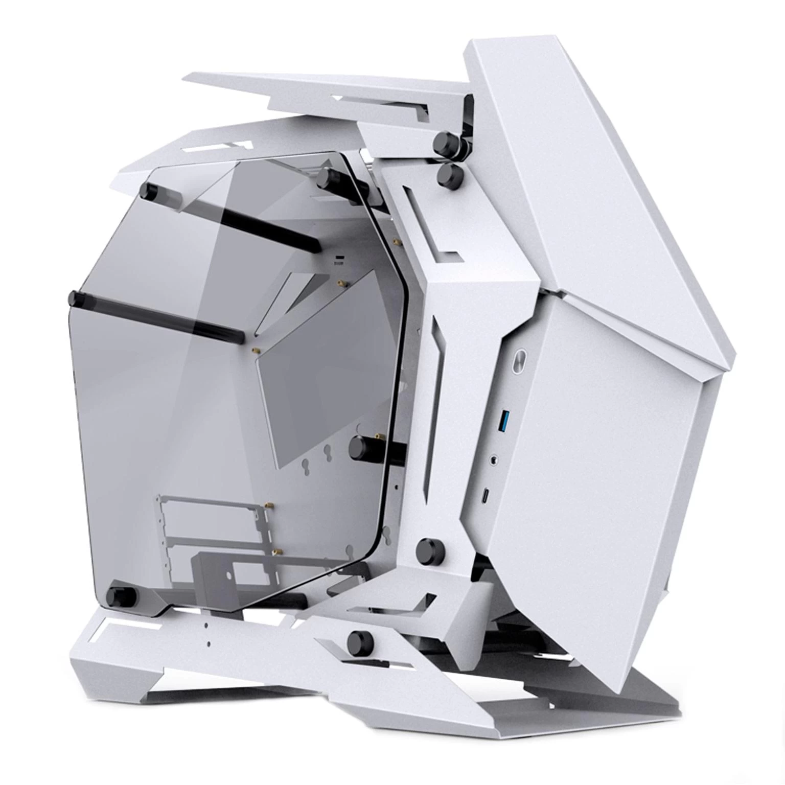 Компьютерный корпус, Jonsbo, MOD-3 Mini White, Mini-Tower, M-ATX/ITX, USB 3.0*1/Type-C*1, Audio+Mic, Высота процессорного кулера до 165 мм, Длина VGA 